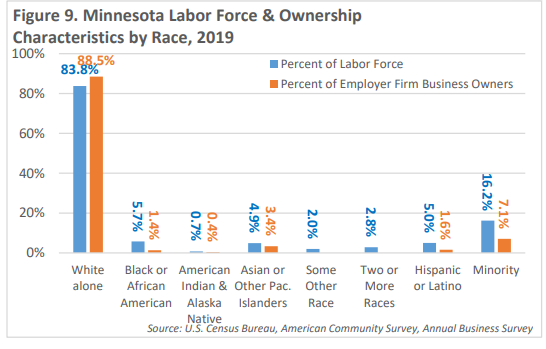 Minnesota Labor Force & Ownership Characteristics by Race