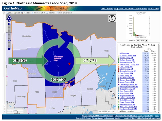 Northeast Minnesota Labor Shed