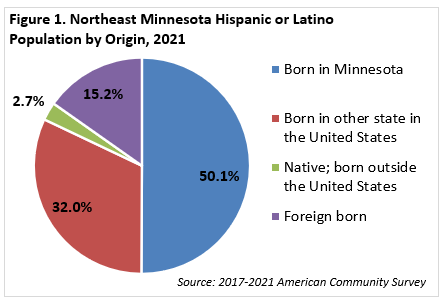 Northeast Minnesota Hispanic or Latino Population by Origin