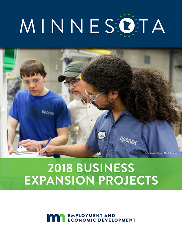 Minnesota Business Expansion Projects 2018 report cover