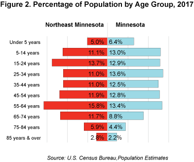 Figure 2. Percentage of Population by Age Group, 2017