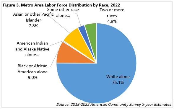 Metro Area Labor Force Distribution by Race