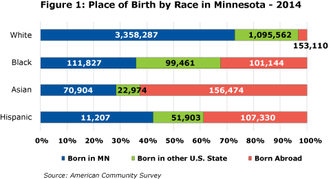 Figure 1: Place of Birth by Race Im Minnesota