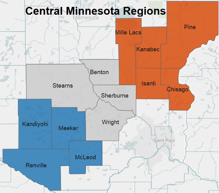 Central MN regions