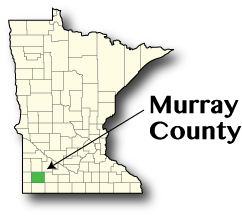 Map of Minnesota showing Murray County