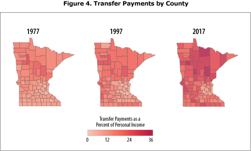 Figure 4. Transfer Payments by County
