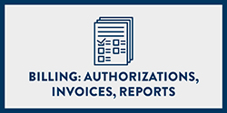 Billing: Authorizations, Invoices, Reports