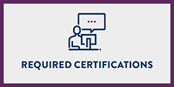 Required Certifications